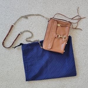 Rebecca Minkoff MAC mini crossbody cognac